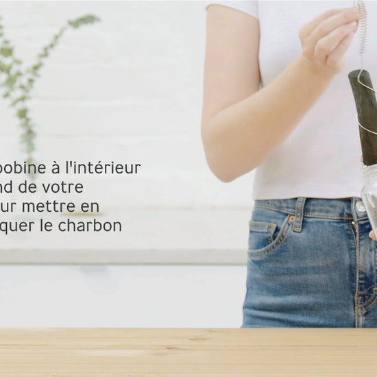 tutoriel vidéo charbon actif avec spirale inox black & blum